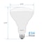 Luxrite BR40 LED Light Bulbs 13W 85W Equivalent 1100LM 3000K Soft White Dimmable E26 Base, 4PK LR31881-4PK - alternate 4